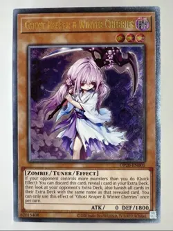 Yu-Gi-Oh Ghost Reaper & Winter Cherries OP20-EN001 Ultimate Rare - Image 1