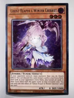 Yu-Gi-Oh Ghost Reaper & Winter Cherries OP20-EN001 Ultimate Rare - Image 2