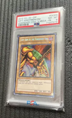 Yugioh! Left Arm of the Forbidden One LCYW-EN305 Secret Rare Unlim PSA NM-MT 8 - Image 1