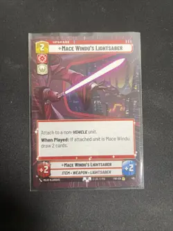 Mace Windu's Lightsaber (Hyperspace) (Star Wars Unlimited) Normal - Image 1