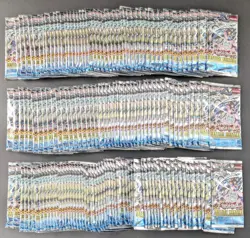 Lot (157) Yu-Gi-Oh TCG Justice Hunters 1st Edition Booster Packs Sealed - Image 1