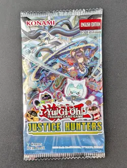 Lot (157) Yu-Gi-Oh TCG Justice Hunters 1st Edition Booster Packs Sealed - Image 2