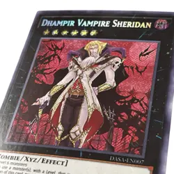 Yu Gi Oh Dhampir Vampire Sheridan Secret Rare Holographic Card - Image 3