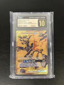 Pokemon Pikachu & Zekrom GX Tag Team Holo #SM248 2021 Sun & Moon CGC 10 PRISTINE - Image 1