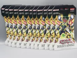 Yugioh TCG Duelist's Advance Sleeved Booster Pack Lot of 12 - Image 1