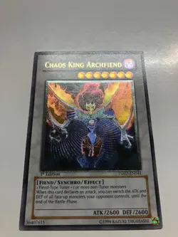 USA Seller Yugioh Chaos King Archfiend TSHD-EN041 Ultimate Rare 1st Ed VLP/NM - Image 3