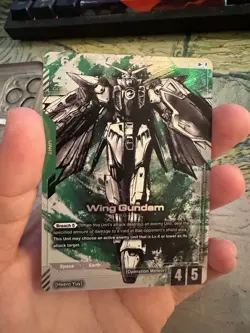 Gundam TCG Beta Wing Gundam ST02-001 LR+ Parallel Alt Art Card English - Image 1