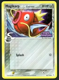Pokemon Card Magikarp 69/110 Reverse Holo Foil EX Holon Phantoms MP - Image 1