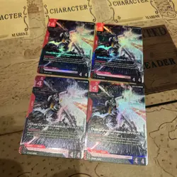 Duel Gundam Assault Shroud - GD01-045 LR GUNDAM TCG CARD GAME FOIL ENGLISH x4 - Image 1