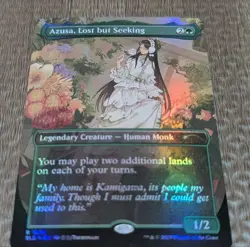 MTG SLD The Lost Explorer Azusa Foil Edition Card Playing Card Game - Image 1