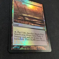 MTG Wetland Tidal Flats Zen Foil English Version Collectible Card - Image 2