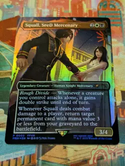 Final Fantasy MTG SeeD Mercenary Squall Borderless Promo Foil English - Image 1