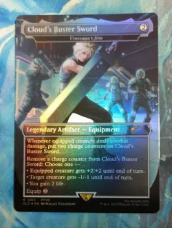 Clouds Buster Sword Umezawa Jitte Borderless Foil English MTG - Image 2