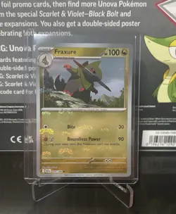 Fraxure 069/086 Master Ball Reverse Holo Black Bolt Pokemon + Haxorus - Image 2