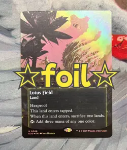 MTG Lotus Field English Foil Magic The Gathering Card Rare Game Card - Image 1