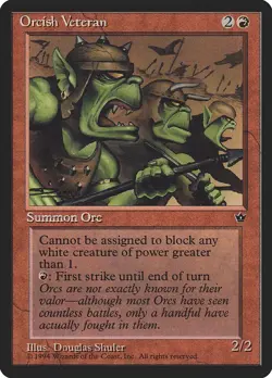 Orcish Veteran - Fallen Empires - MTG Rare English Non Foil - Image 1