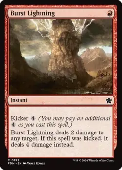 Burst Lightning - Near Mint MTG Foundations - Image 1