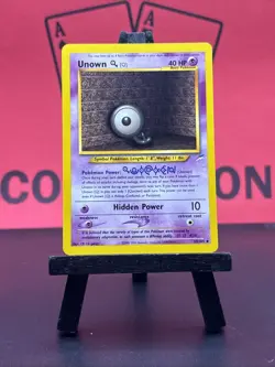 Unown Q 59/105 Neo Destiny 2000 WOTC Regular Uncommon Pokemon TCG VLP - Image 2