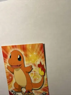 1999 Topps Pokemon TV Animation Series 1 - Charmander #04 Black Logo Non Holo - Image 4
