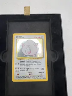 Pokemon Chansey Holo Rare 3/102 Unlimited Base Set 1999 TCG never played - Image 4