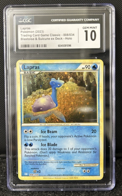 Lapras Pokemon TCG Classic Collection Holo 008/034 CGC 10 - English - Image 1