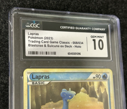Lapras Pokemon TCG Classic Collection Holo 008/034 CGC 10 - English - Image 3