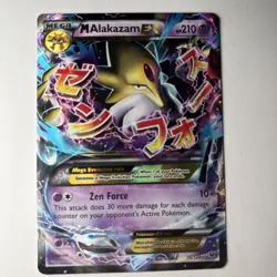 Pokemon Alakazam EX TCG Mega M 26/124 Ultra Rare Fates Collide - Image 1