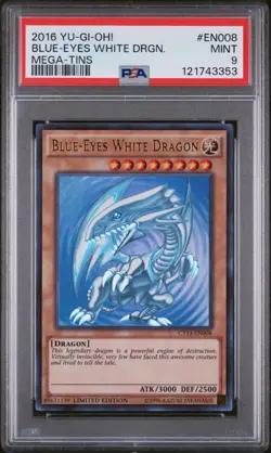 Yugioh! Blue-Eyes White Dragon CT13-EN008 2016 Mega-Tins Limited Edition PSA 9 - Image 1