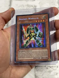 Yugioh Rocket Warrior CT2-EN005 Secret Rare Limited Edition MP Card Yu-Gi-Oh! - Image 2