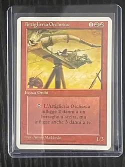 Magic MTG Italian Revised Orcish Artillery Artist Proof Near Mint Only 50 Exist! - Image 3