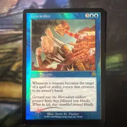 Cowardice - Mercadian Masques (MMQ)NM FOIL - Image 1