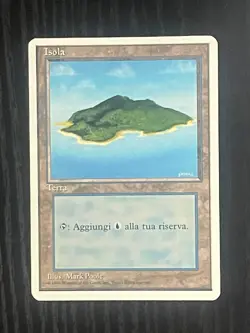 Magic MTG Italian Revised Island Artist Proof Near Mint - Only 50 Exist! - Image 1