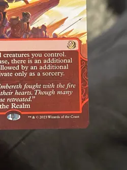 1x MTG Aggravated Assault - R 0039 - Wilds of Eldraine - Borderless NonFoil - NM - Image 4