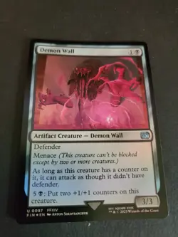 NM Foil Demon Wall, MTG, Final Fantasy, Magic the Gathering, 97 - Image 1