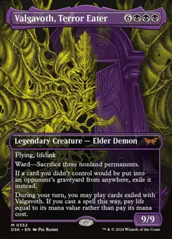 MTG Valgavoth, Terror Eater - Foil - Showcase, NM-Mint, English Duskmourn: House - Image 1