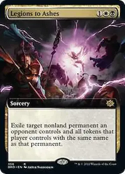 Legions to Ashes (Extended Art) 356 MTG The Brothers' War Rare NP - Image 1