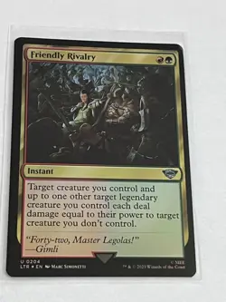 Friendly Rivalry LOTR: Tales of Middle-earth Foil #204 MTG - Image 1