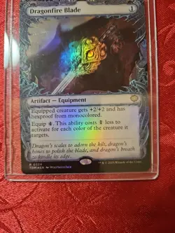 Dragonfire Blade Foil Showcase Rare, Tarkir Dragonstorm #324, MTG Magic - Image 2