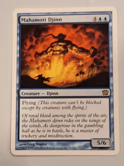 Mahamoti Djinn - 9th Edition Core Set Magic the Gathering MTG Nice! - Image 1