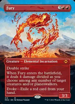 MTG English Fury (Borderless) NM Foil Modern Horizons 2 - Image 1