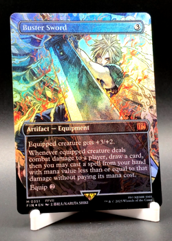 Buster Sword MTG Final Fantasy Mythic Rare Borderless Foil #351 FFVII NM+ 🔥 - Image 1