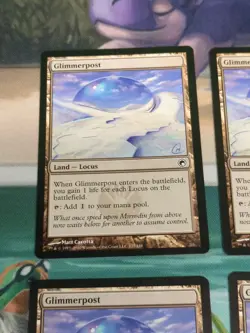 4 x Glimmerpost - Scars of Mirrodin - Light Play - MTG - Image 3