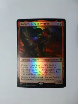 MtG Commander Legends 2 Karlach Fury of AvernusFOIL 186 M/NM Flat Shi VCT123872 - Image 1