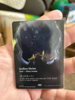 Godless Shrine (Borderless) (Galaxy Foil) 0375 Edge of Eternities NM - Image 1