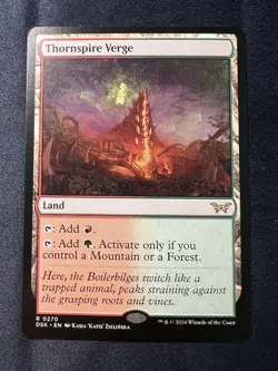 MTG Thornspire Verge R 0270 Regular Rare Land Duskmourn DSK NM - Image 1
