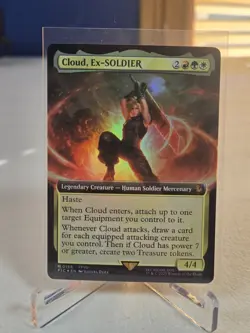Cloud, Ex-SOLDIER 0168 Extended Art NM/M Foil Mythic - Image 1