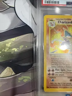 Pokemon 2000 Charizard Holo Base Set 2 Swirl PSA 4 Card TCG Vintage - Image 5