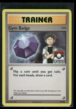 Gym Badge Brock - XY203 Black Star Holo Promo League TCG Pokemon Card - NM - Image 1