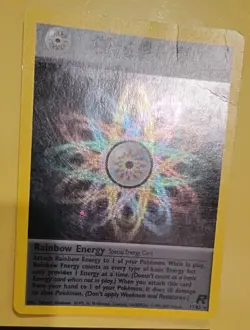 Pokemon Card TCG Rainbow Energy 17/82 Team Rocket Holo Vintage WOTC 1999 MP/HP - Image 2