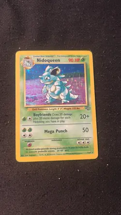 Pokemon Nidoqueen Card 7/64 Jungle Holo Rare, LP Condition - Image 1